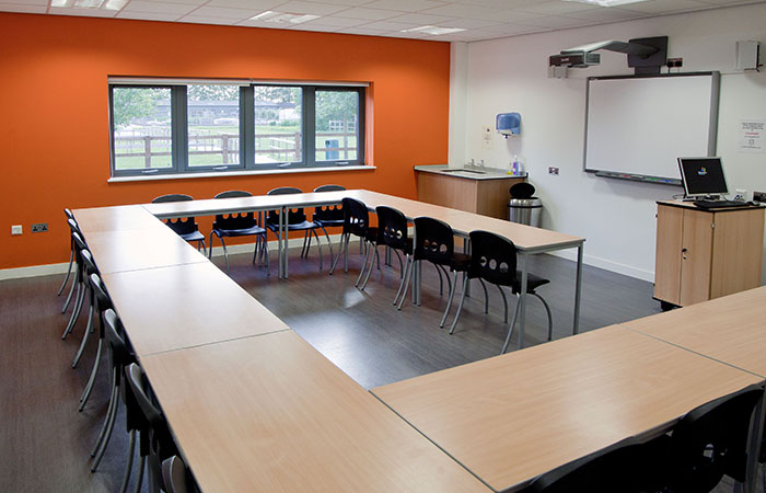 orange-wall-classroom-berkshire-college